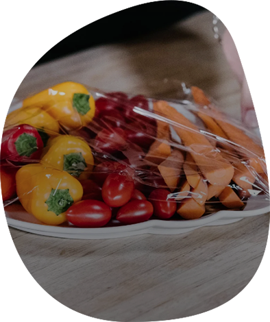 Envoltura de plástico biodegradable completa para alimentos